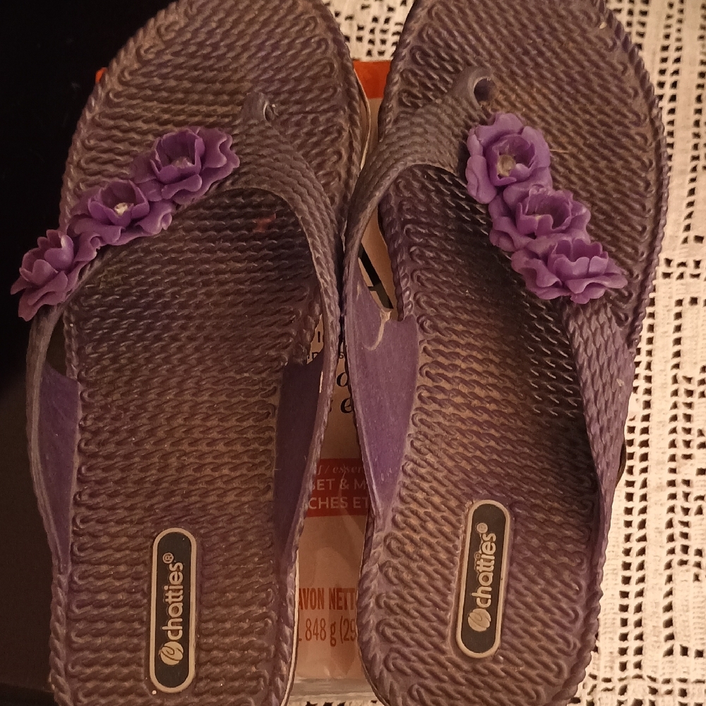 Chatties Purple Sandals with Flexible Design